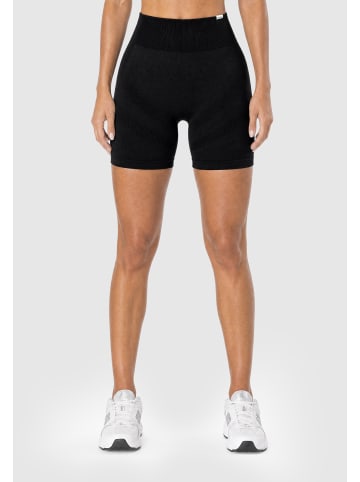 SMILODOX Shorts Batik Scrunch Ruth in Schwarz