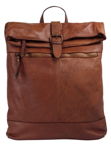 Forty degrees Rucksack echt Leder in cognac
