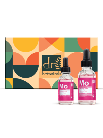 Dr Botanicals Marokkanisches Rosen-Gesichtsöl Duo – Mit Vitamin C & Hyaluron 15ml + 30ml