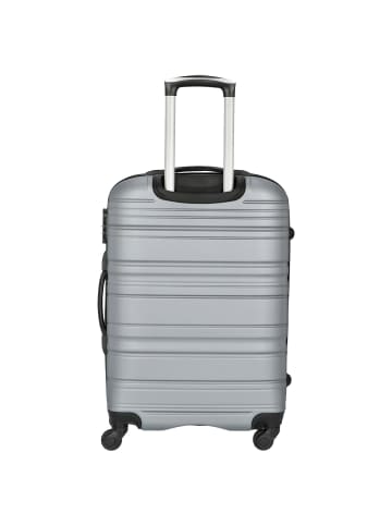 Paradise by CHECK.IN Santiago - 4-Rollen-Trolley 66 cm (silber) in silber