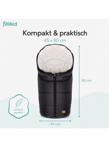 fillikid Winterfußsack Eco SMALL Gr. 0 in Schwarz