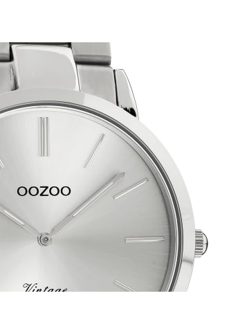 Oozoo Analog-Armbanduhr Oozoo Timepieces silber groß (ca. 42mm)
