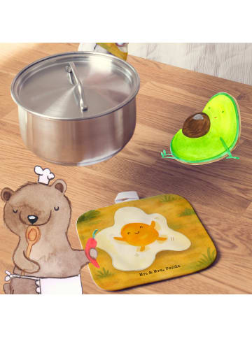 Mr. & Mrs. Panda Topfuntersetzer Spiegelei Ei Design ohne Spruch in Weiß