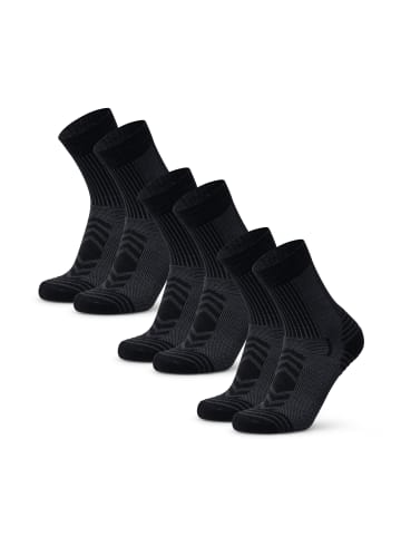 DANISH ENDURANCE Socken Light Hiking Crew in schwarz