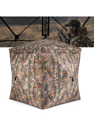 COSTWAY Pop-Up Jagdversteck für 2-3 Personen in Braun