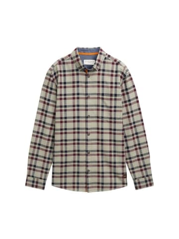 Tom Tailor Langarmhemd in grass green purple check