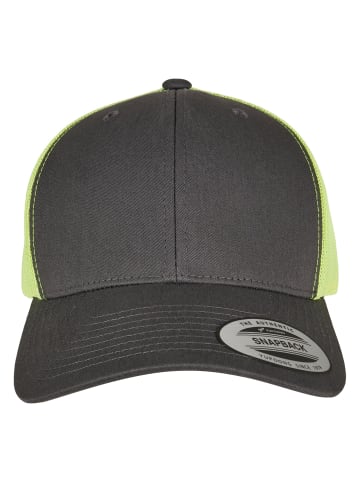  Flexfit Trucker in charcoal/ neon green