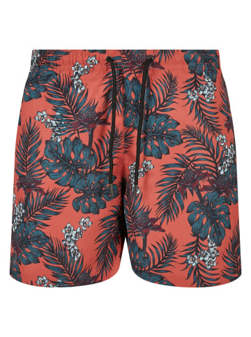 Urban Classics Badeshorts in dark tropical aop