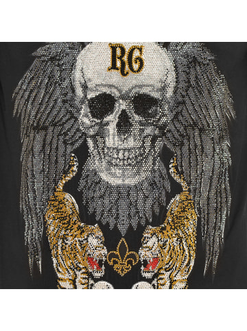 Roberto Geissini Skull Perfekt T-Shirt Schwarz