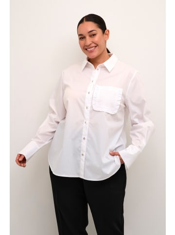 KAFFE curve Langarm - Hemd KCelna Loose fit in Optical White