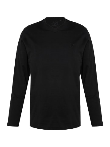 JP1880 Langer Schlafanzug in schwarz