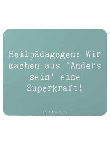 Mr. & Mrs. Panda Mouse Pad Spruch Heilpädagogin Superkraft mit S... in Meeresbrise