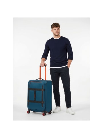 Roncato Norway 4 Rollen Trolley 64 cm mit Dehnfalte denim