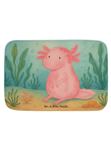 Mr. & Mrs. Panda Badvorleger Axolotl Niedlich Design ohne Spruch in Weiß