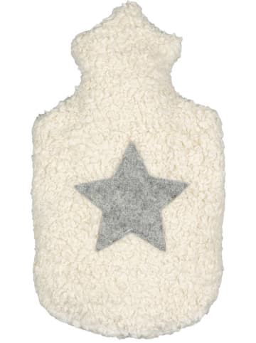 Efie Bio-Wärmflasche, mit Filzstern, Made in Germany, 0,8 L Größe ca. 32 cm