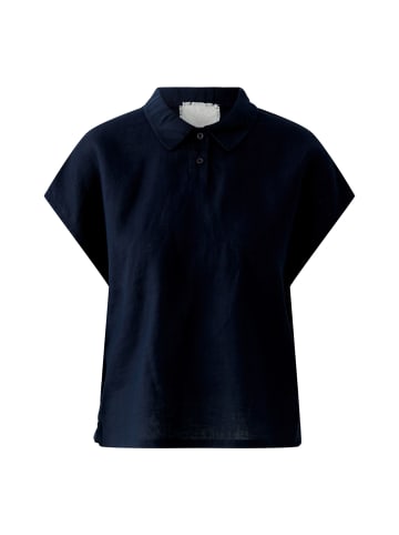 Oui Leinen Patch Bluse in darkblue