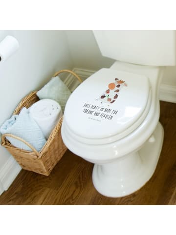 Mr. & Mrs. Panda Toilettendeckel Kuh mit Spruch in Weiß