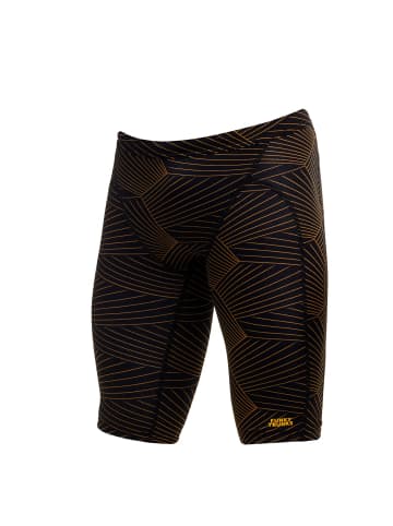 Funky Trunks Badehose Gold Weaver Jammer in schwarz
