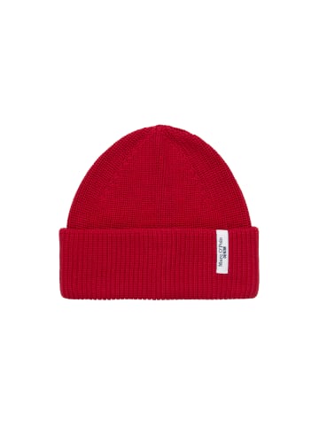 Marc O'Polo DENIM DfC Strickmütze in Red Mulberry