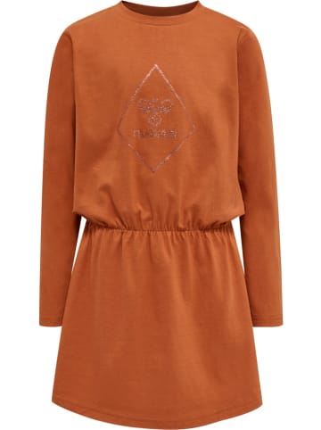 Hummel Kinder-Maxikleid "Luna Dress Longsleeve" in Braun