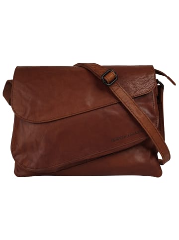 SPIKES & SPARROW Umhängetasche in cognac