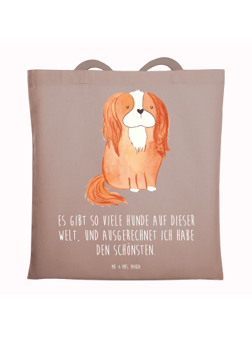 Mr. & Mrs. Panda Shopper Hund Cavalier King Charles Spaniel mit ... in Braun Pastell