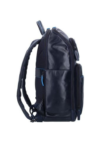 Piquadro Blue Square Revamp Rucksack RFID Leder 42 cm Laptopfach in night blue