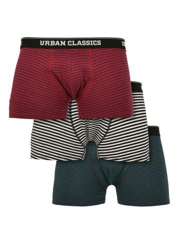 Urban Classics Boxershorts in btlgrn/dblu+brgd/dblu+wht/blk