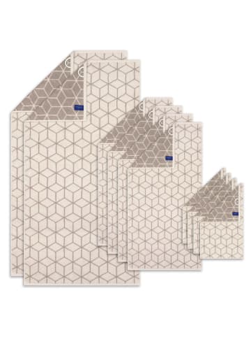 Villeroy & Boch Handtuch 10er Pack, 1er Pack in Creme/Taupe