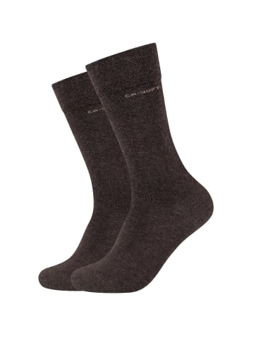 camano Socken 4er Pack ca-soft in dunkelbraun melange