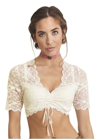 Nina von C. Dirndlbluse halbarm in champagner