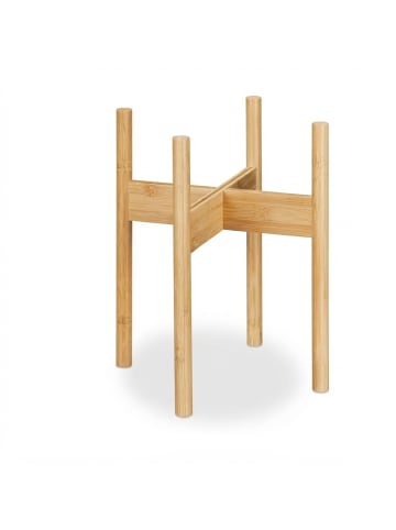 relaxdays 3 x Pflanzenständer in Natur - (B)34 x (H)40 (T)34 cm