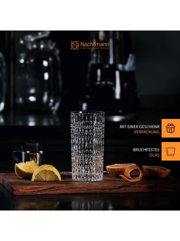 Nachtmann 2er Set Latte Macchiato Gläser Ethno Barista in 434 ml in transparent