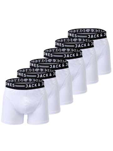 Jack & Jones Boxershort 6er Pack in Weiß