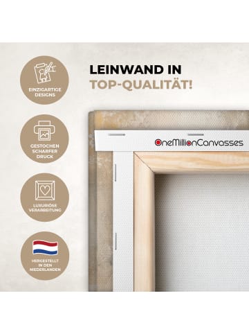 OnlyWow Leinwand Bilder Goldfarben