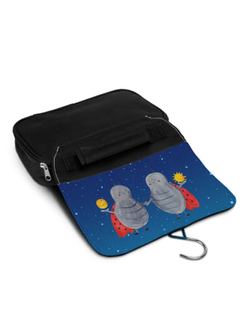 Mr. & Mrs. Panda kosmetiktäschchen Sternzeichen Zwilling ohne Sp... in Sternenhimmel Blau