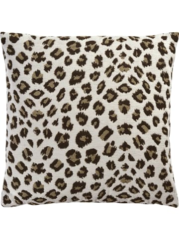 Sander Jacquard Kissenhülle Uhuru in creme/braun