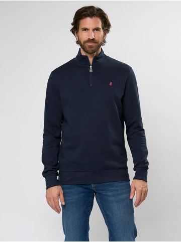 MCS Sweatshirt mit Halbreißverschluss MCClement in Dark Sapphire