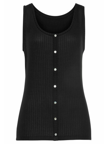 Vivance Ripptanktop in schwarz