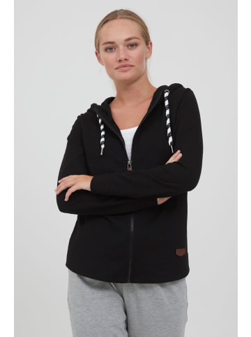 Oxmo Kapuzensweatjacke in schwarz