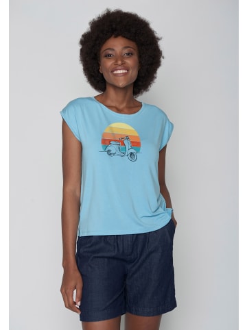 GreenBomb T-Shirt Lifestyle Scooter in Meerwasser