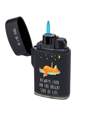 Mr. & Mrs. Panda sturmfeuerzeug Fuchs Sterne mit Spruch in Schwarz