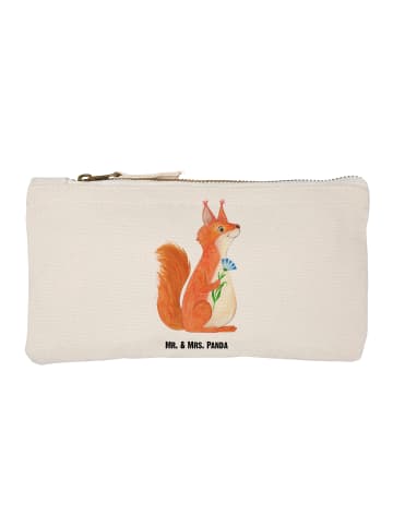 Mr. & Mrs. Panda Stoffbeutel Eichhörnchen Blume ohne Spruch in Weiß
