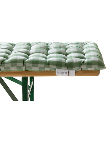 REDBEST Auflagen und Tischdecke 3-teilig in grün