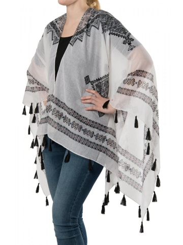 styleBREAKER Poncho in Weiß