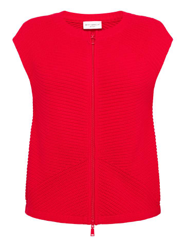 Betty Barclay Grobstrickjacke ohne Arm in High Risk Red
