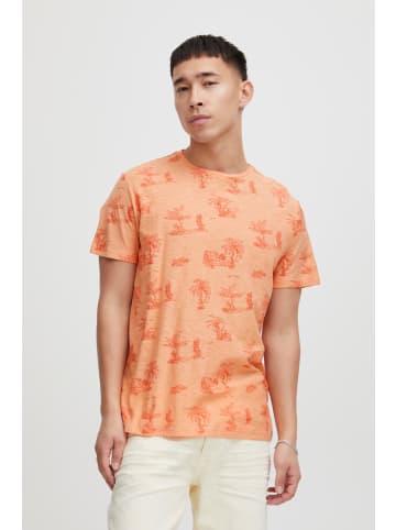 BLEND Meliertes T-Shirt mit Palmen Print TEE in Orange