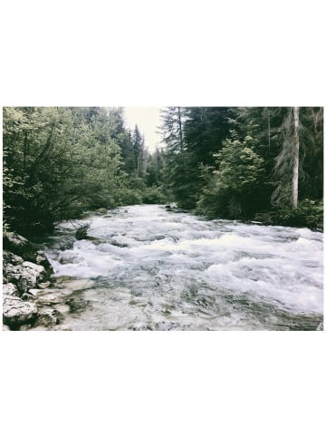 WALLARENA Fototapete Fluss in Grün