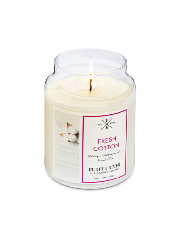 Purple River Duftkerze Purple River - Fresh Cotton