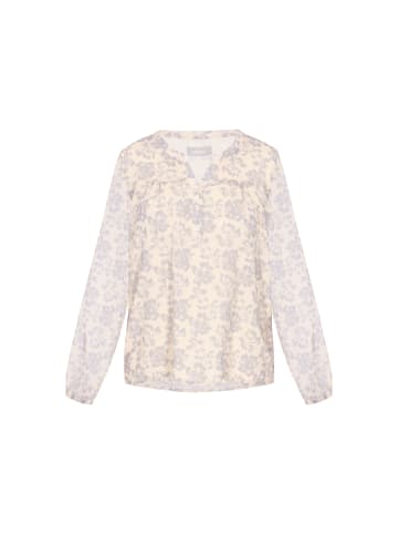 Usha Women Blouse in lavender offwhite